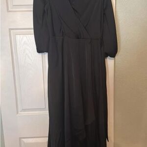 DKNY Black High Low Dress